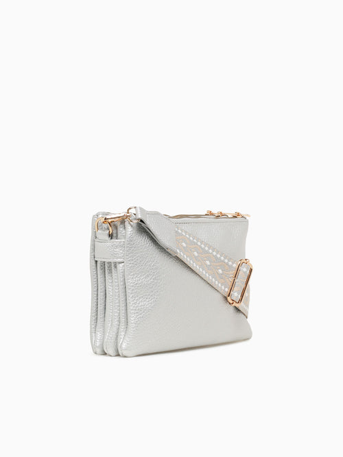Shelly Crossbody Silver Silver