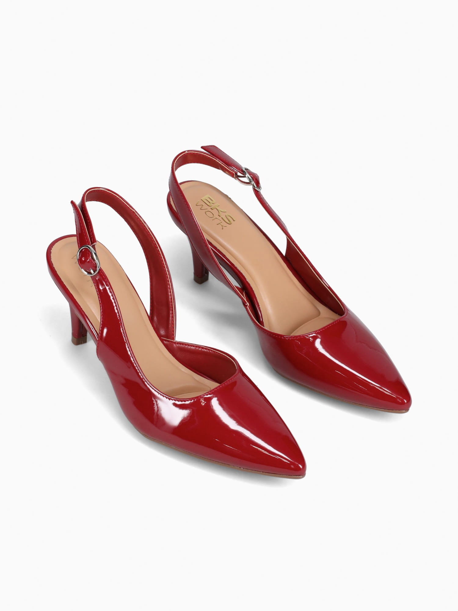 Claudette Burgundy Patent Wine / 5 / M