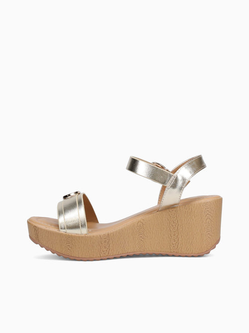 Miranda Gold Metallic Gold / 5 / M