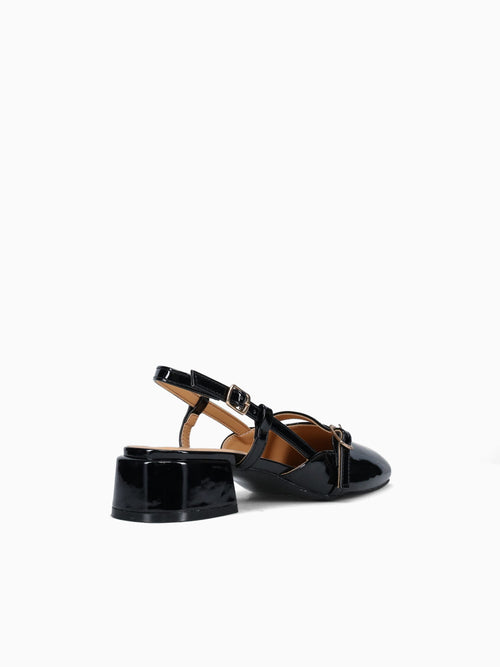 Francine Black Patent Black / 5 / M