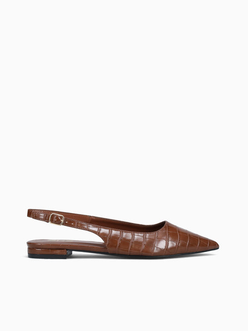 Julia Brown Croco Brown / 5 / M