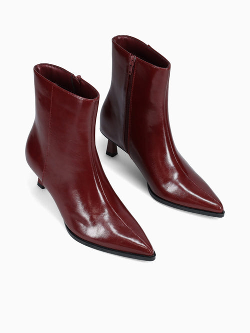 Lace Burgundy Patent Wine / 5 / M