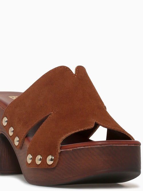Shayna Brown Suede Dark Brown / 5 / M