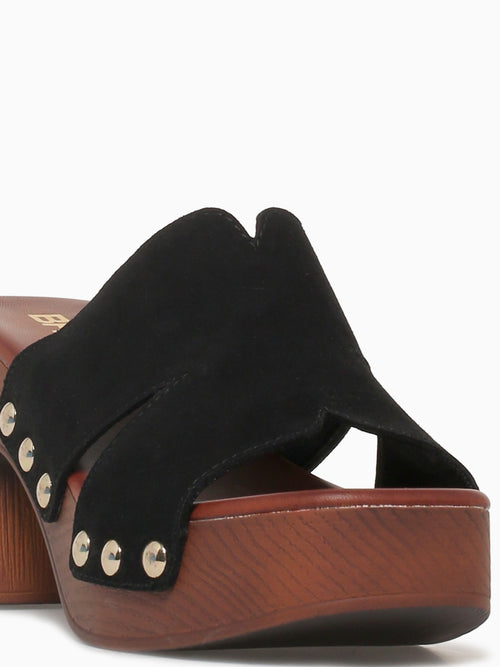 Shayna Black Suede Black / 5 / M