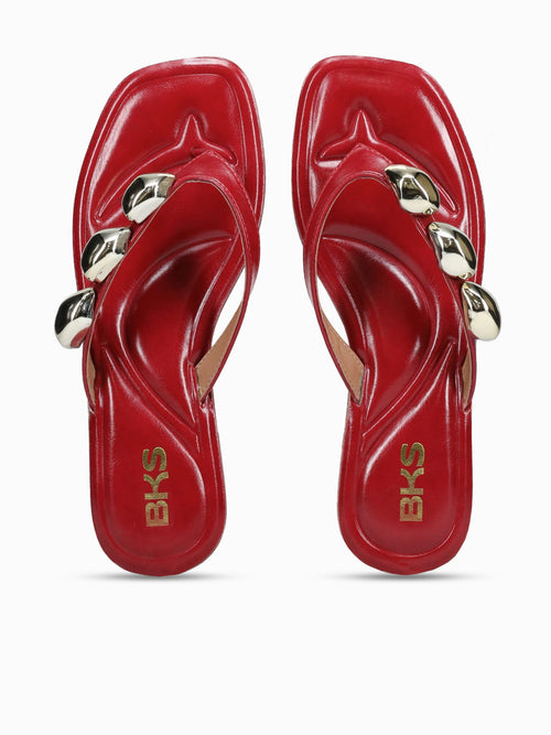 Bardot Red Smooth Red / 5 / M