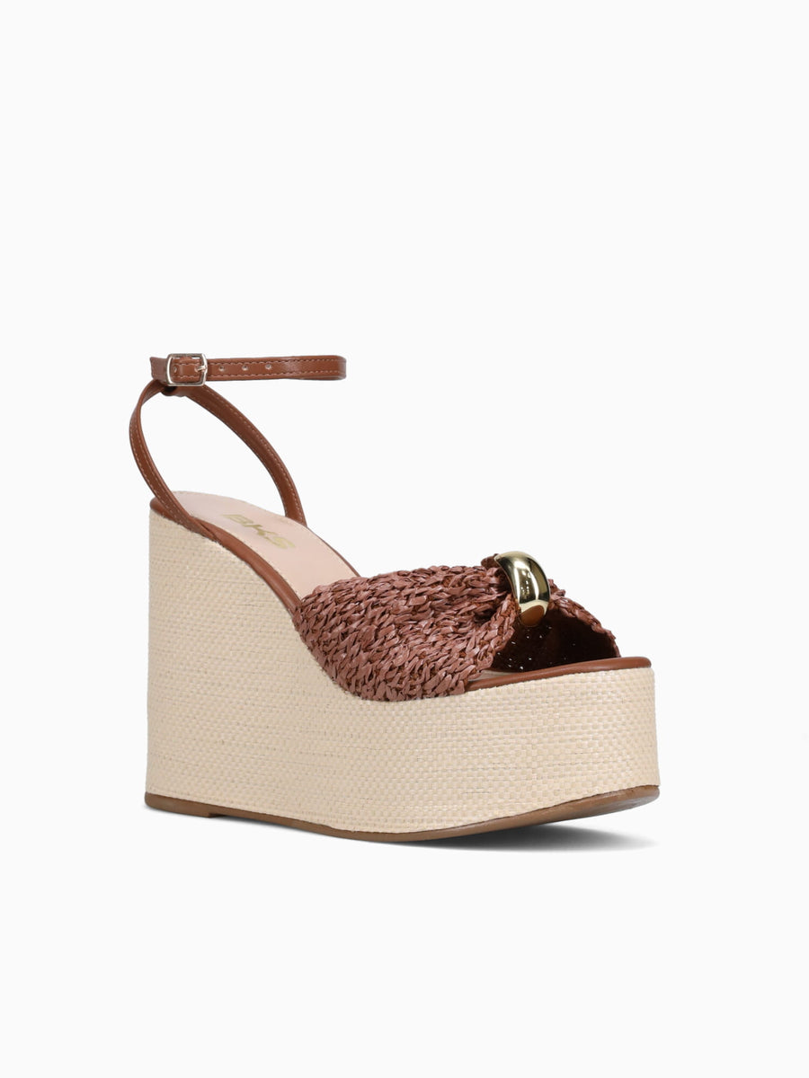 Cherry Brown Raffia Brown / 5 / M