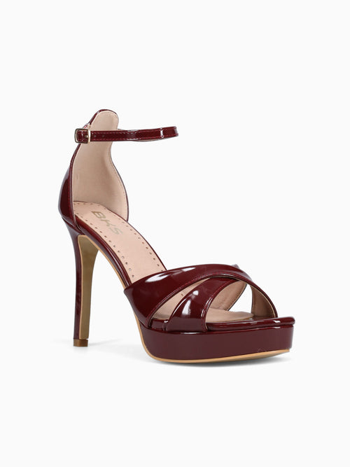 Terry Burgundy Patent Wine / 5 / M