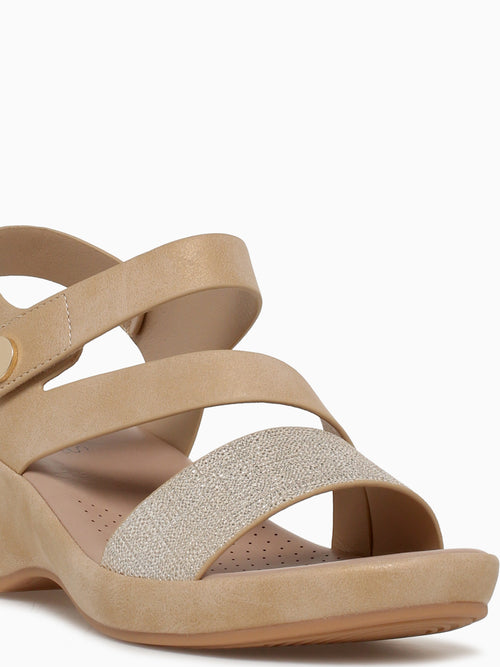 Zena Beige Gold smooth Gold / 5 / M