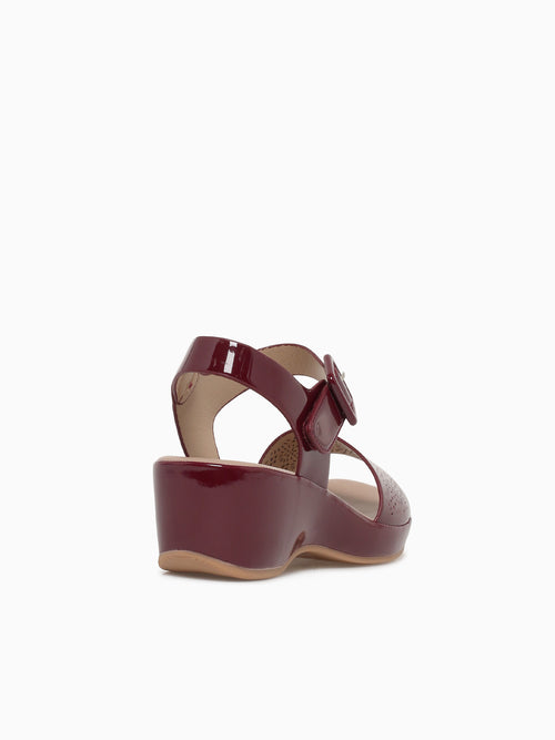 Nala Burgundy Patent Wine / 5 / M