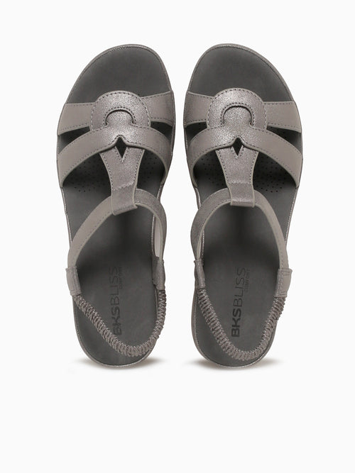 Olivia Pewter Metallic Pewter / 5 / M