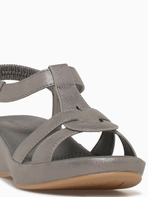 Olivia Pewter Metallic Pewter / 5 / M