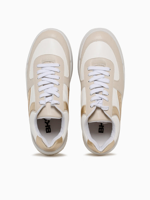 Wendy Beige Gold Smooth Metallic Beige / 5 / M