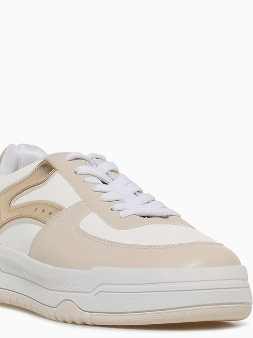 Wendy Beige Gold Smooth Metallic Beige / 5 / M