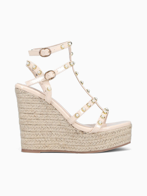 Eliza Beige Patent Beige / 5 / M