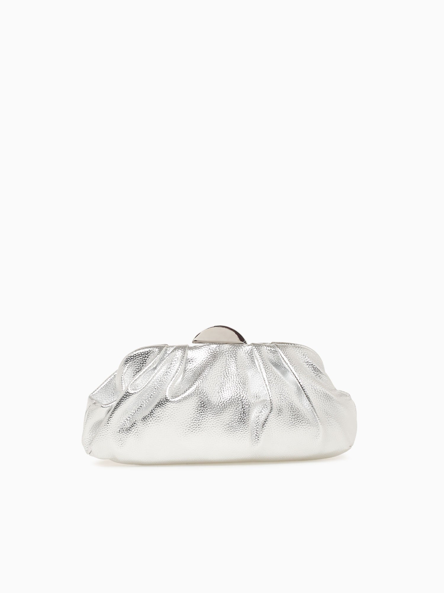 Kisslock Clutch Silver Silver