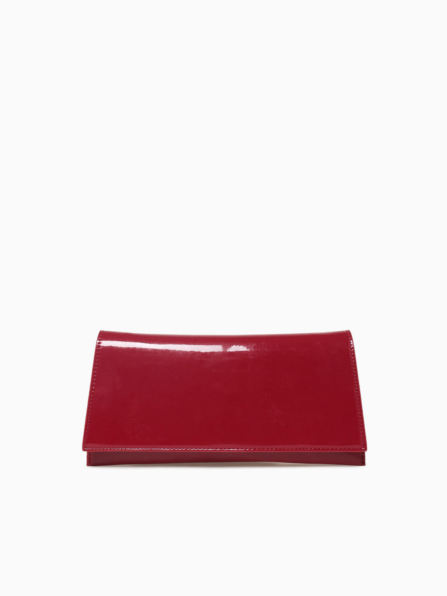 Lia Clutch Red Patent Red