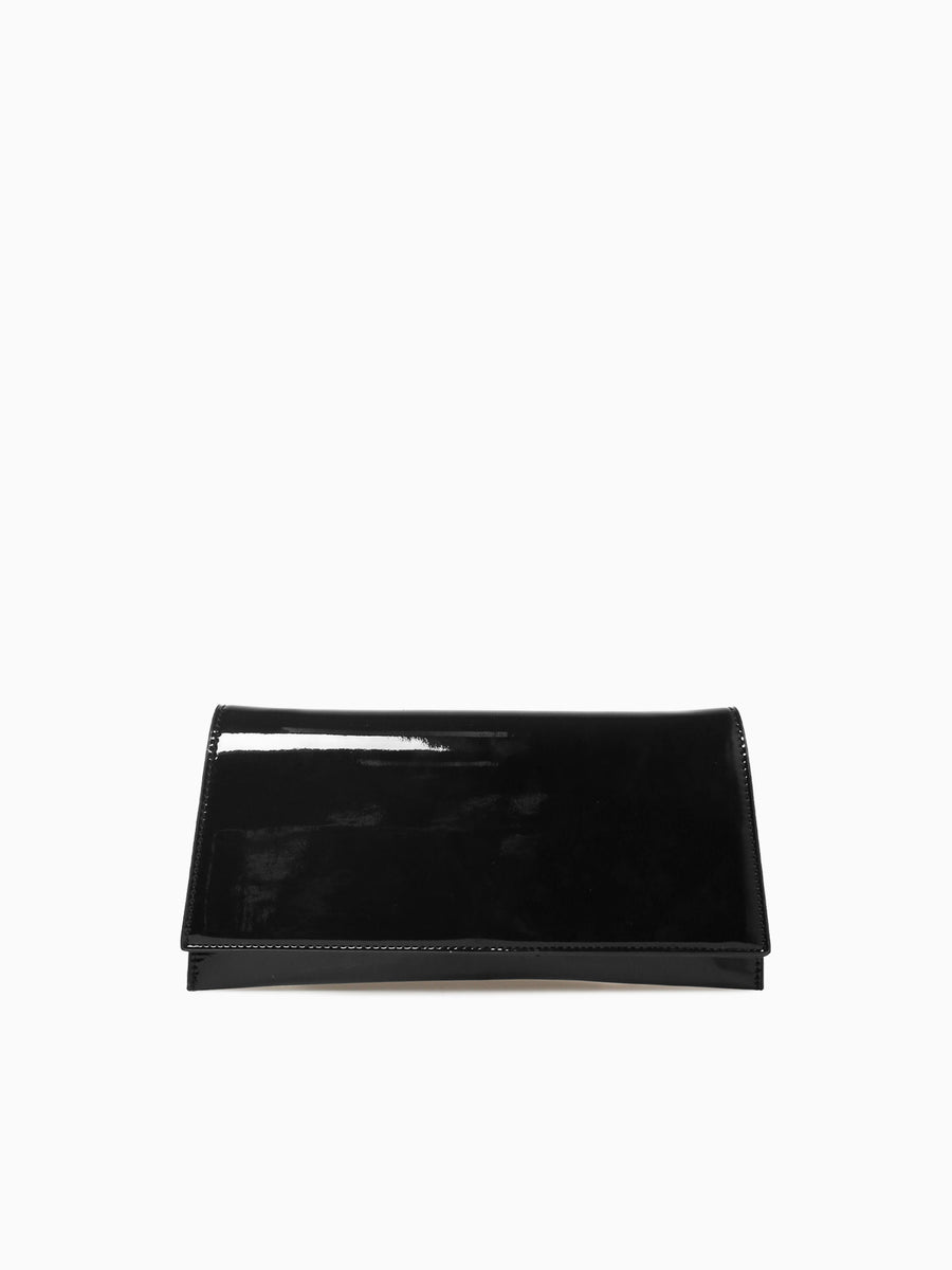 Lia Clutch Black Patent Black