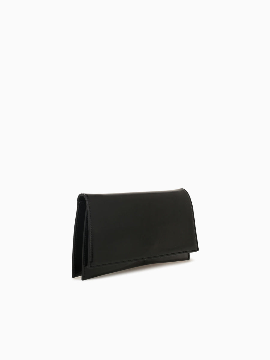 Lia Clutch Black Patent Black