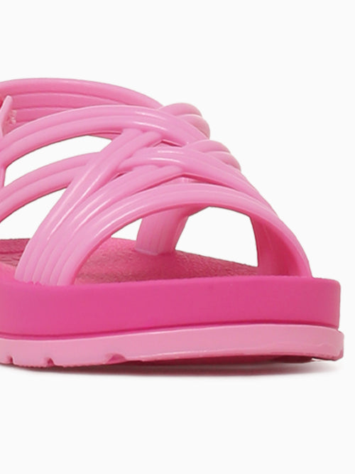 Pretty Sand Baby Bubblegum Floral Dark Pink / 5 / M