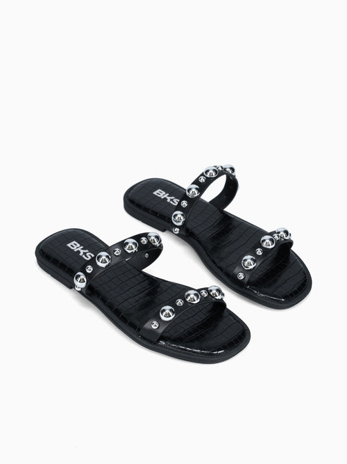 Abilene Black Croco Black / 5 / M