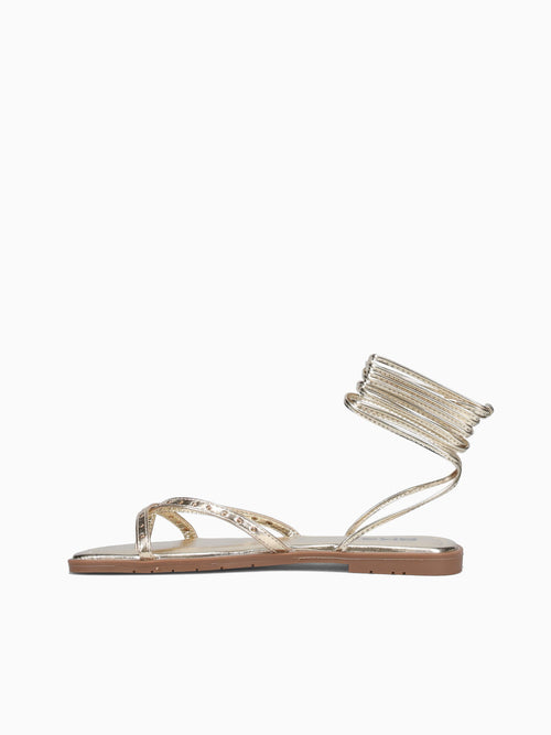 Kitty Gold Metallic Gold / 5 / M