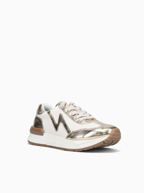 Hazel Oro Beige Cabra Corte Met. Gold / 5 / M