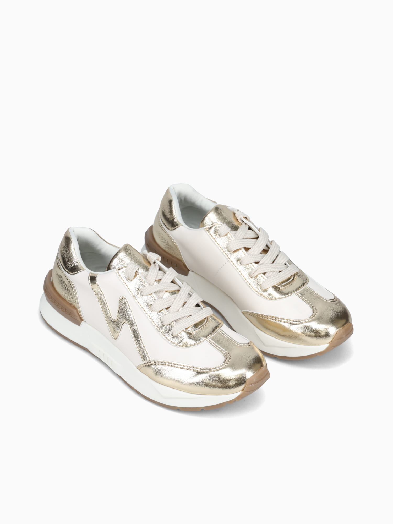 Hazel Oro Beige Cabra Corte Met. Gold / 5 / M