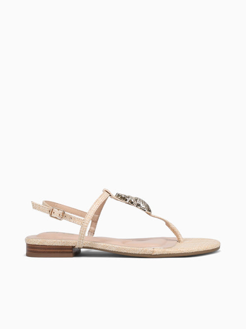 Shelly Beige Raffia Beige / 5 / M