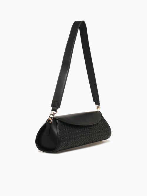 Emma Shoulder Bag Bk Black