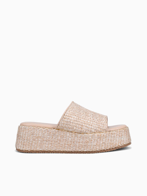 Alice Beige Raffia Beige / 5 / M