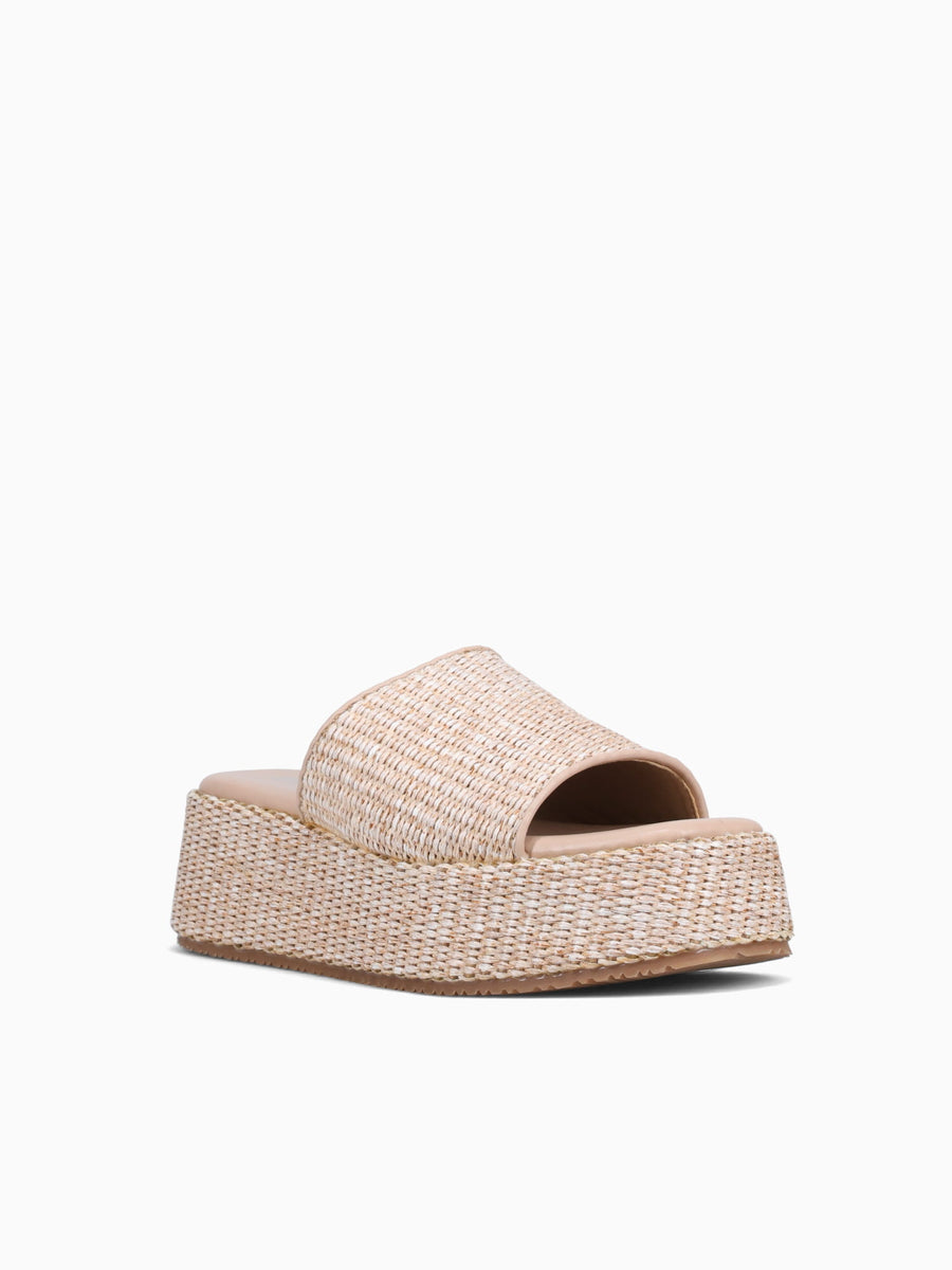 Alice Beige Raffia Beige / 5 / M