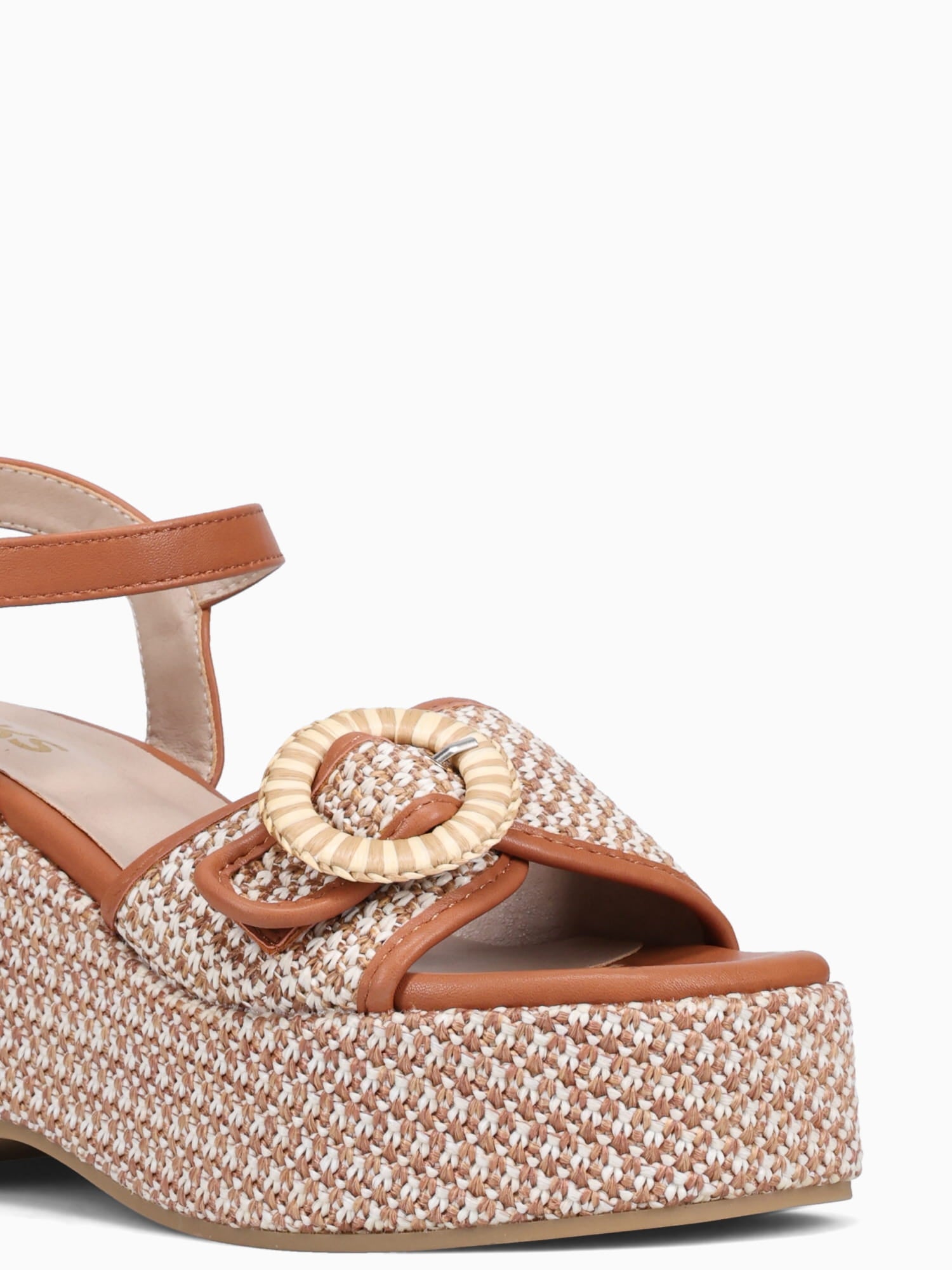 Sandy Brown Raffia Brown / 5 / M