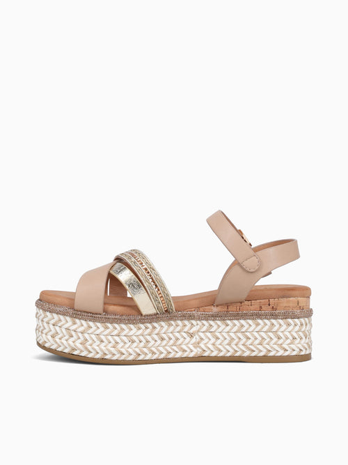 Sandrita Beige Metallic Beige / 5 / M