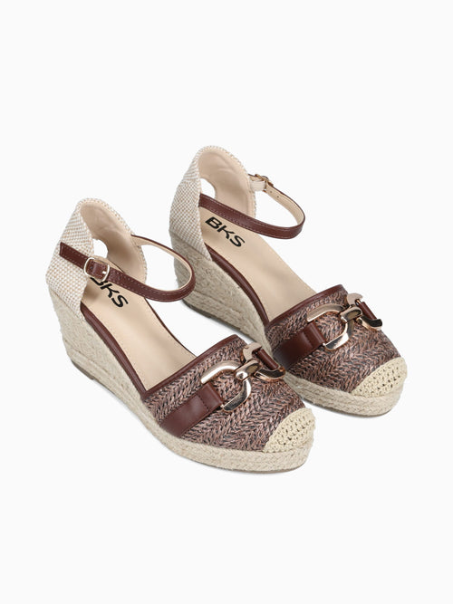 Vidda Brown Raffia Brown / 5 / M