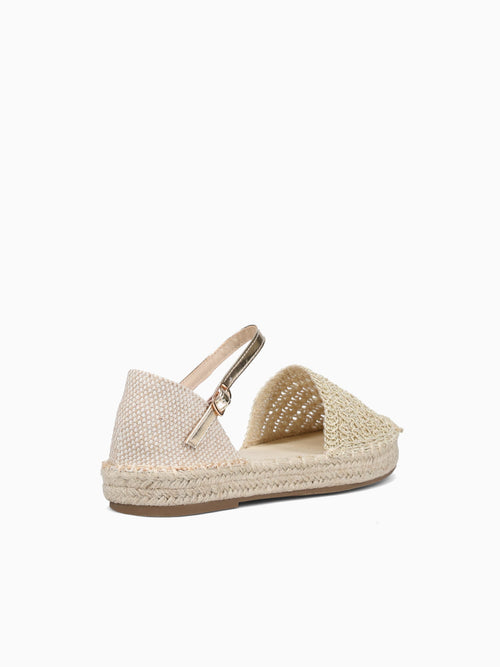 Dafne Gold Textile Brown / 5 / M