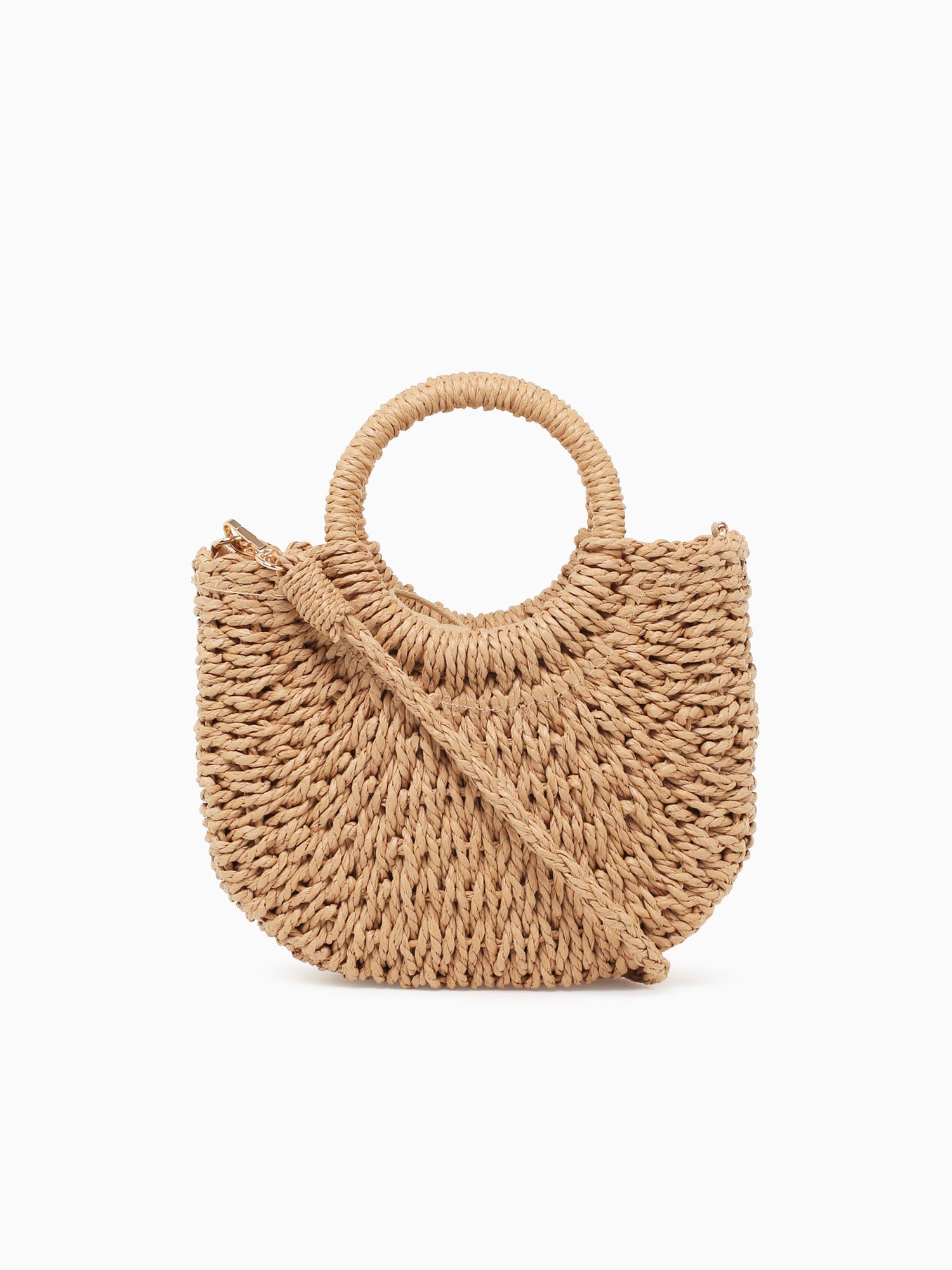 Fey Top Handle Gold Brown Gold