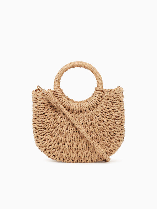 Fey Top Handle Gold Brown Gold