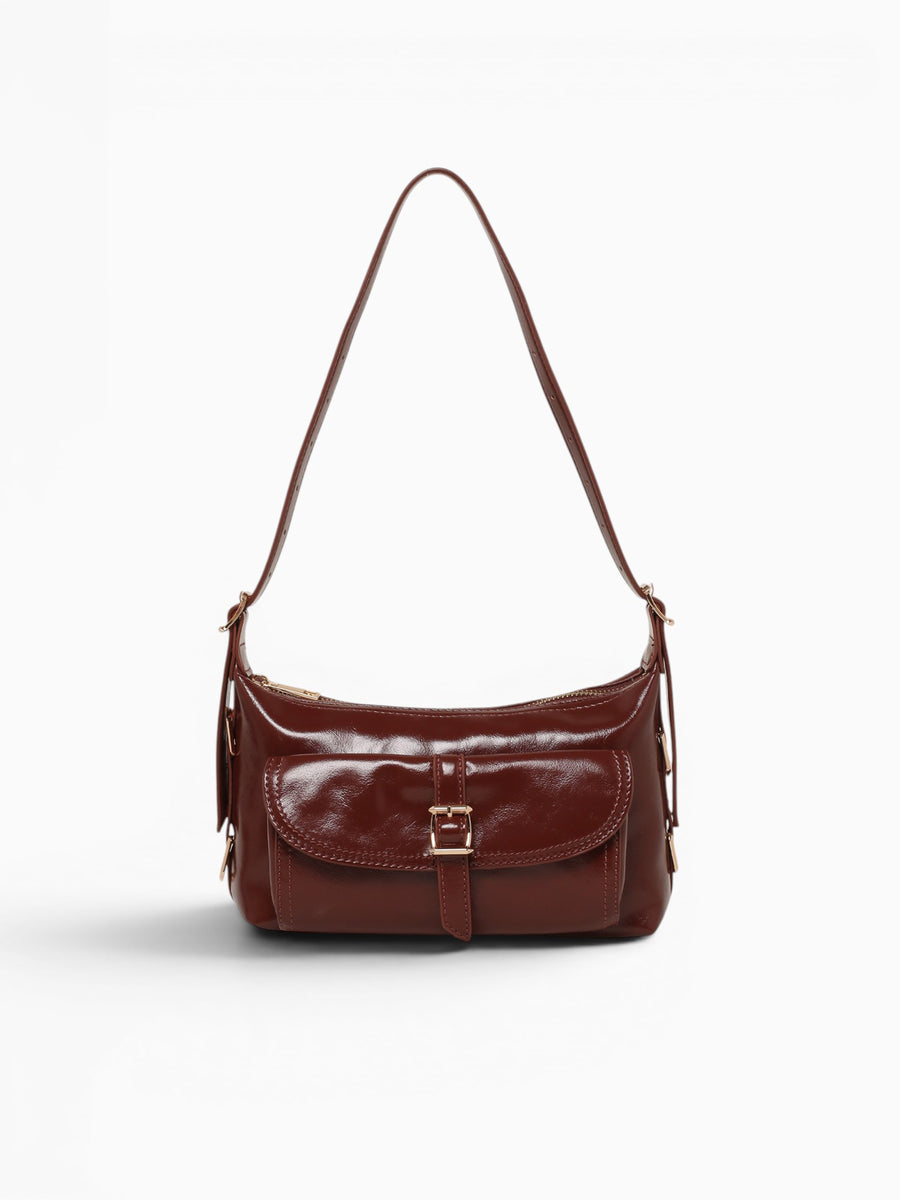 Meli Shoulder Bag Brown Brown