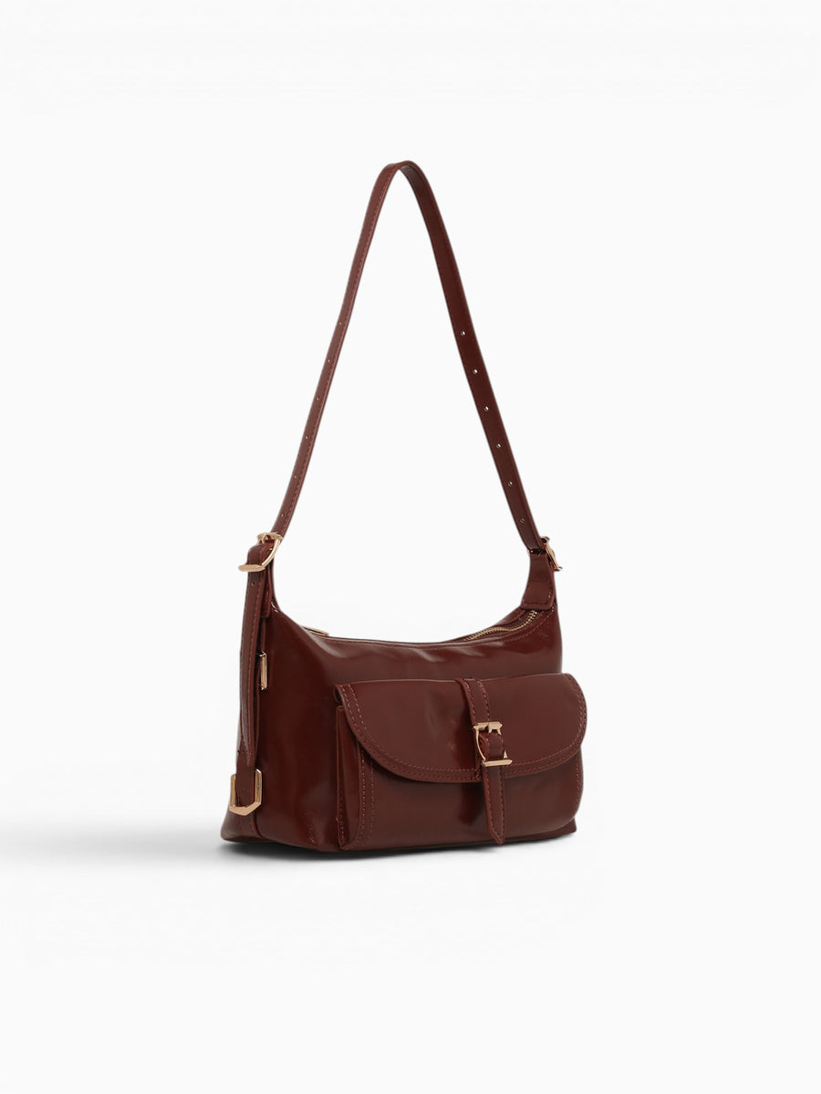 Meli Shoulder Bag Brown Brown