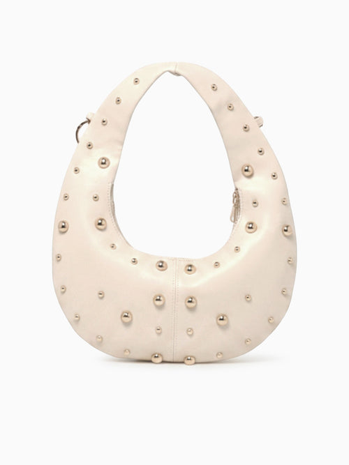 Freya Shoulder Bag Off White Gold Gold