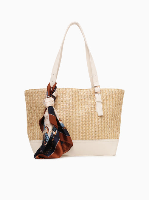Khloe Tote Off White Beige Off White