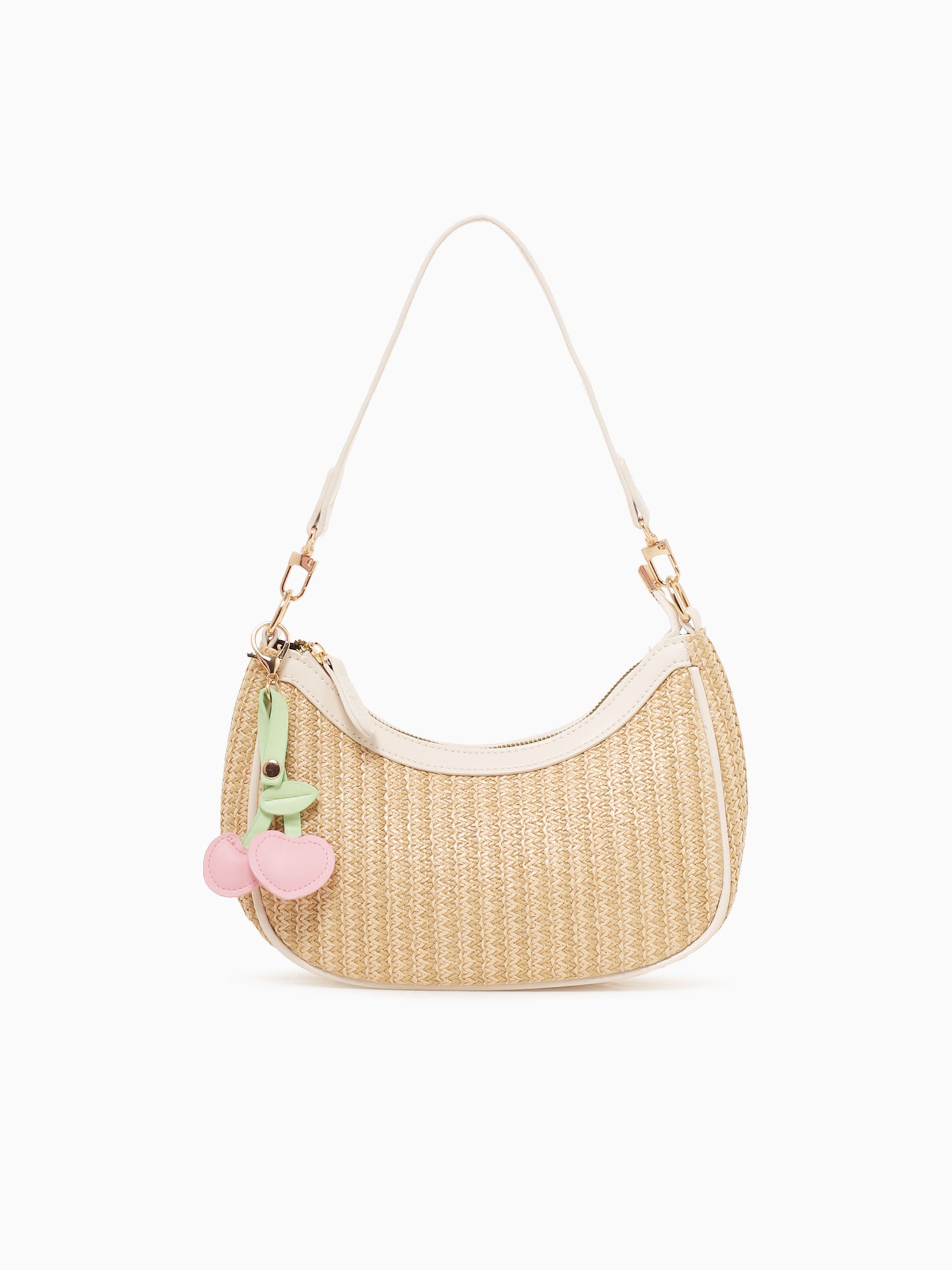 Cherry Shoulder Bag Pink Beige Beige