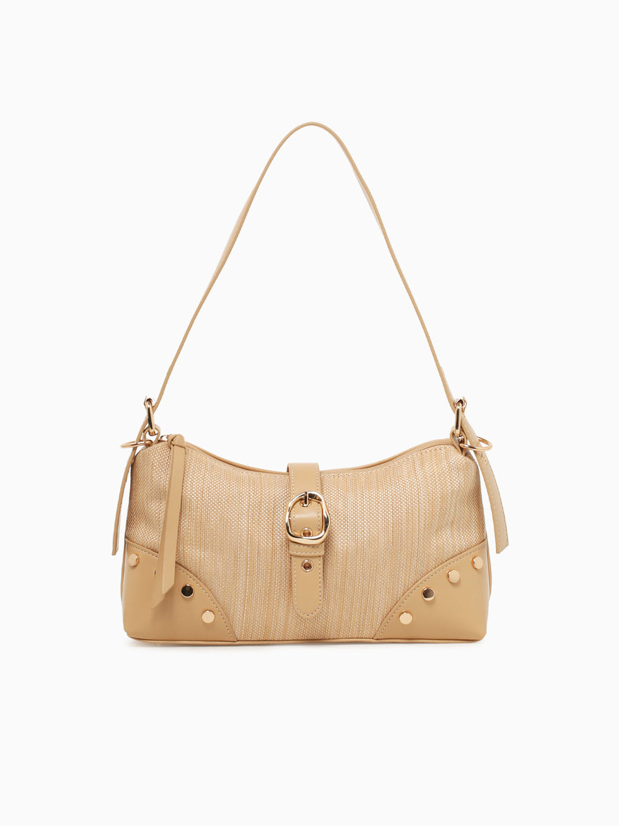 Belt Shoulder Bag Beige Beige