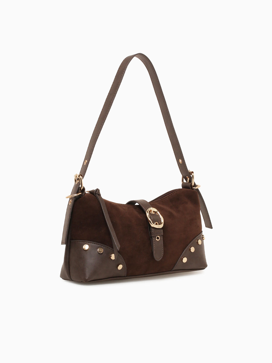 Belt Shoulder Bag Brown Brown