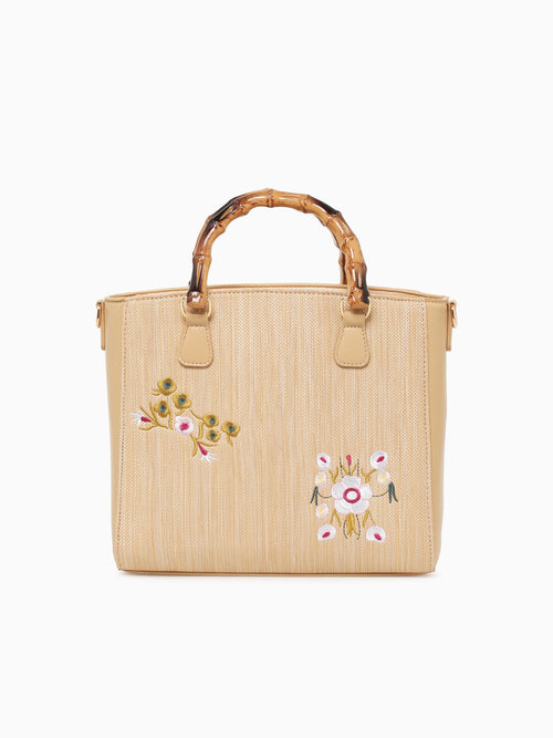 Flora Top Handle Beige Beige
