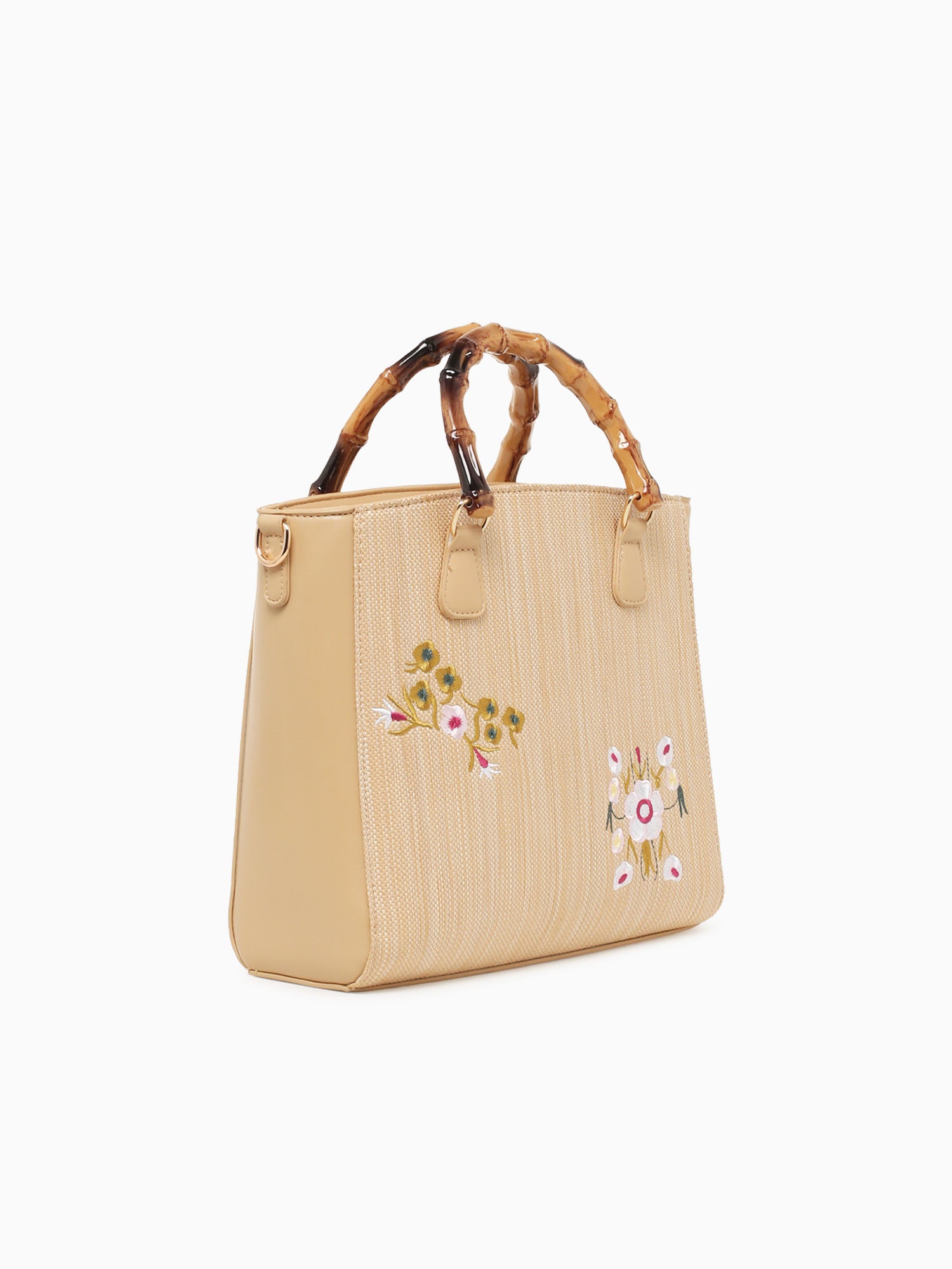 Flora Top Handle Beige Beige
