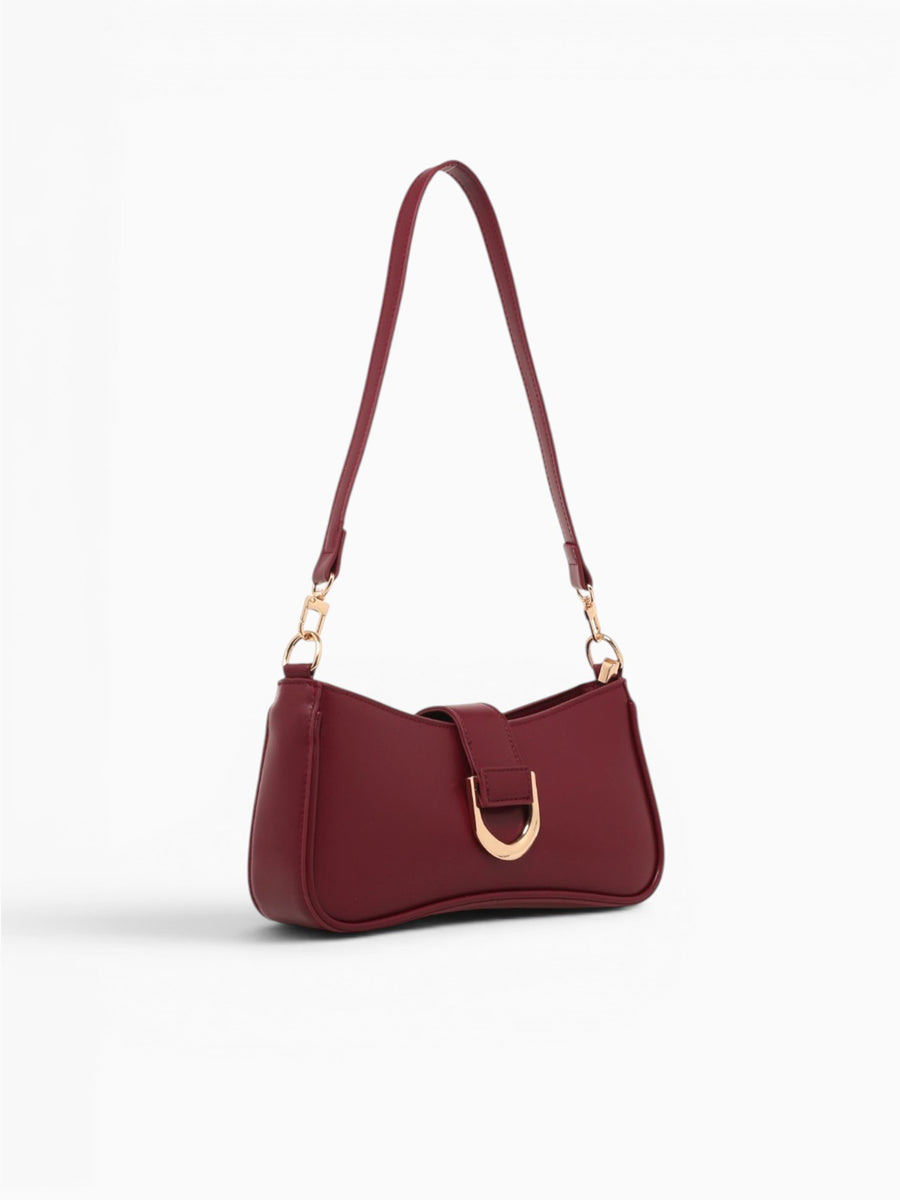 Kiki Shoulder Bag Wine Dark Red
