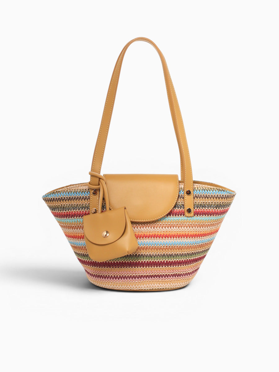Camila Tote Multi Beige Multi