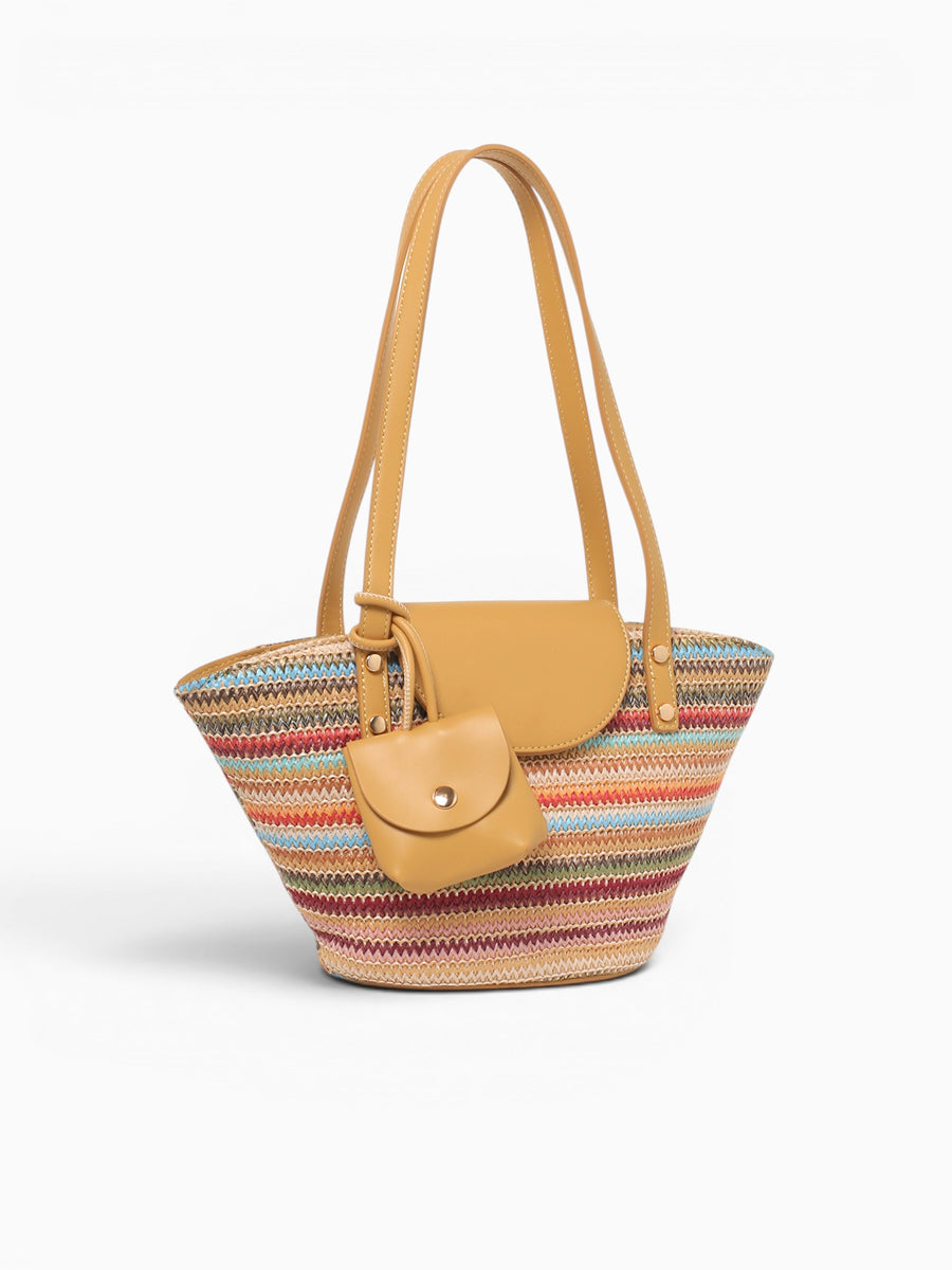 Camila Tote Multi Beige Multi