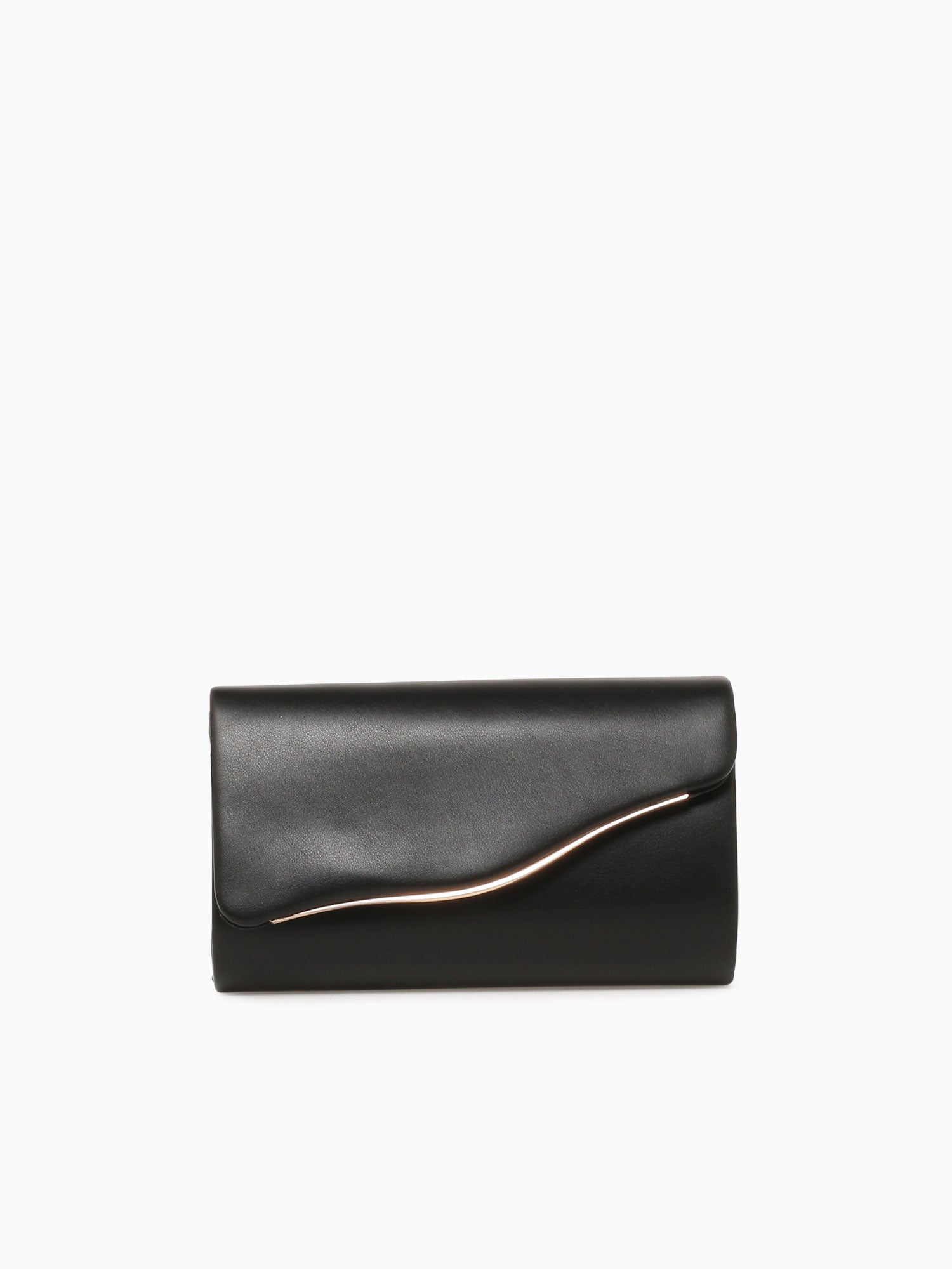 Wave Clutch Black Gold Black